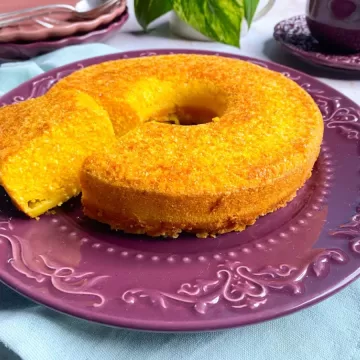 Bolo de flocão de milho