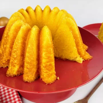 Bolo de flocão de milho sem trigo