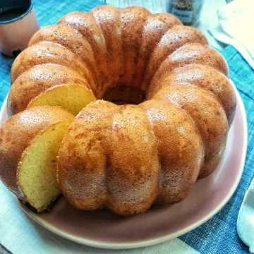 Bolo de fubá fofinho da vovó