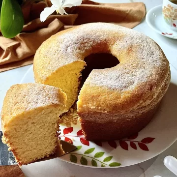 Bolo de fubá simples e fácil