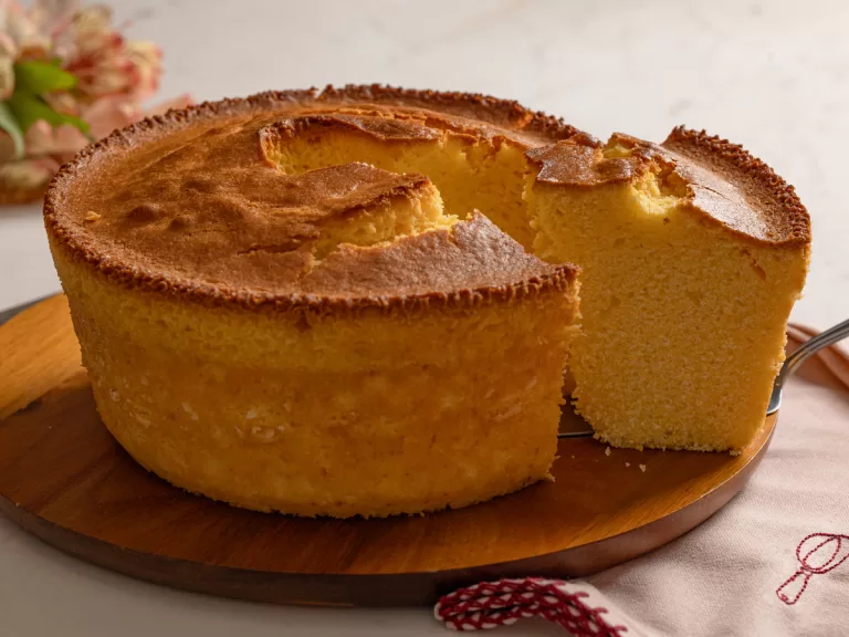Receita de Bolo de fubá simples e fofinho
