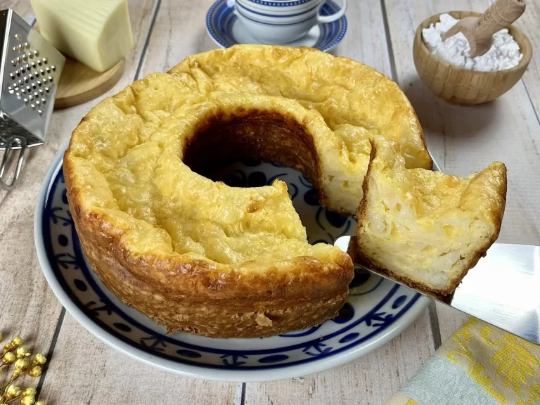 Receita de Bolo de goma com queijo