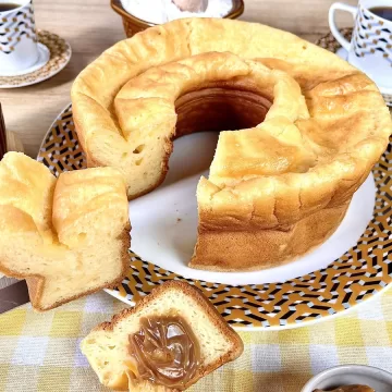 Bolo de goma de liquidificador