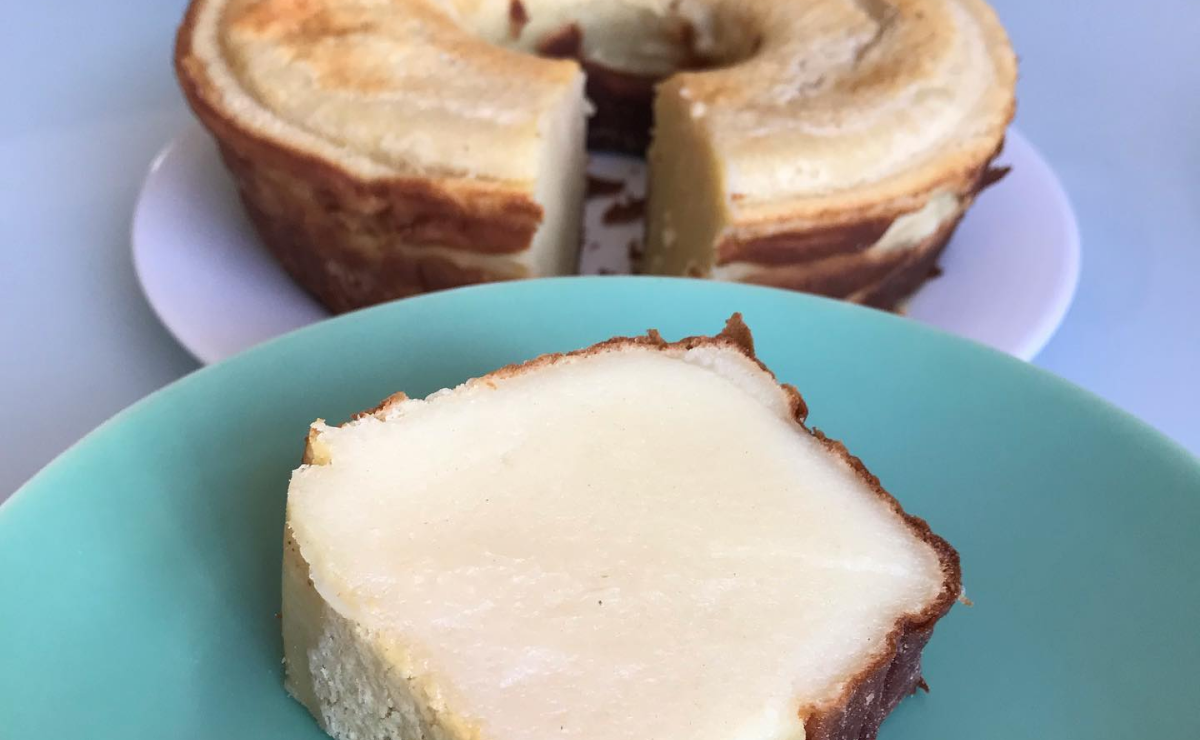 Bolo de leite cremoso