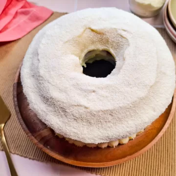 Bolo de leite Ninho de liquidificador
