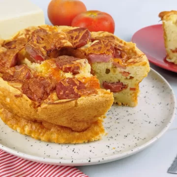 Bolo de liquidificador salgado