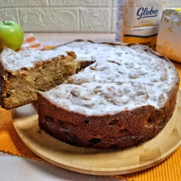 Bolo de maçã com canela