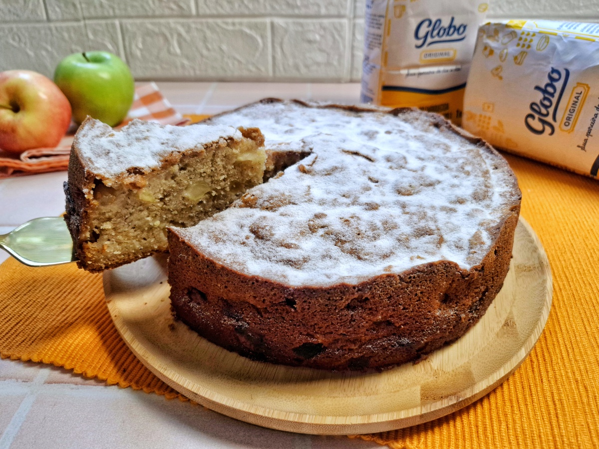Bolo de maçã com canela