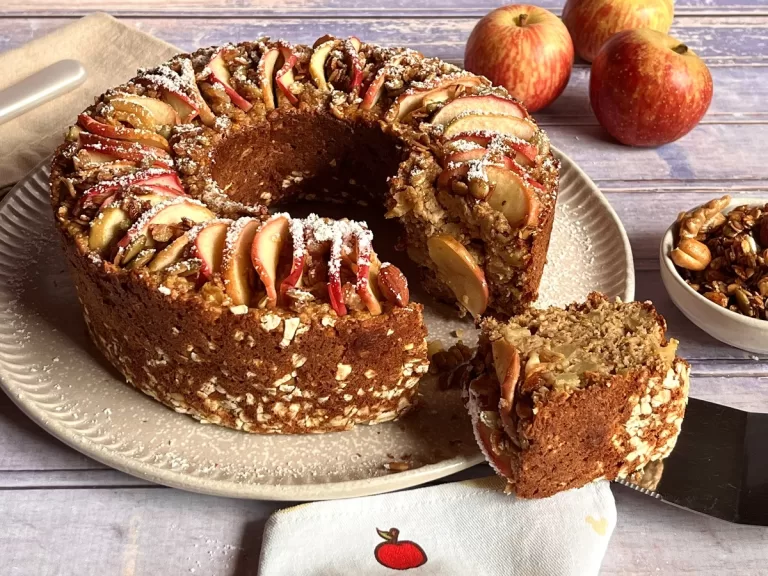 Receita de Bolo de maçã nutritivo