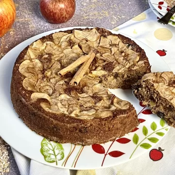 Bolo de maçã sem trigo