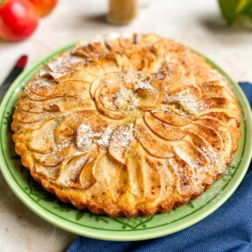 Bolo de maçã simples