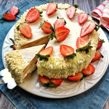 Bolo de morango