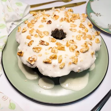 Bolo de nozes fácil