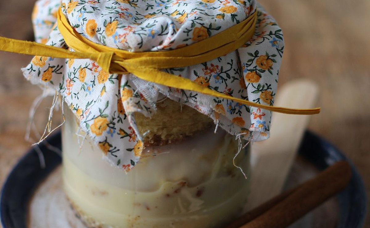Bolo de pote com leite condensado