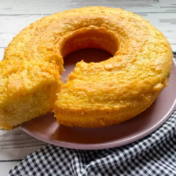 Bolo de tapioca de liquidificador
