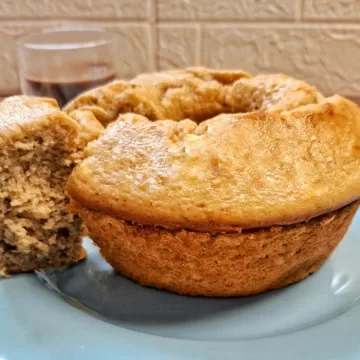 Bolo fit de banana e aveia no liquidificador