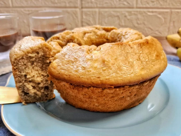 Receita de Bolo fit de banana e aveia no liquidificador