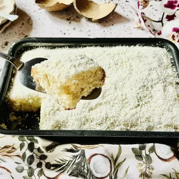 Bolo gelado de coco de liquidificador