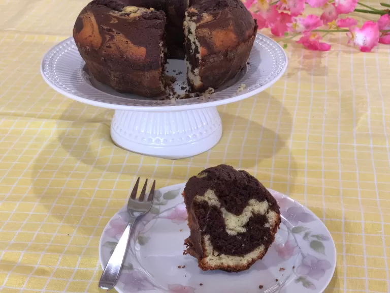 Receita de Bolo mesclado simples e fofinho