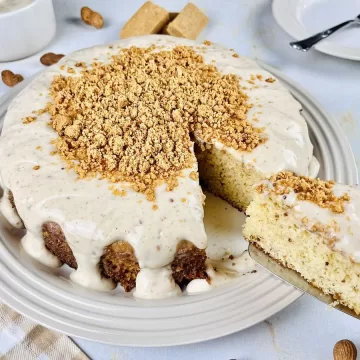 Bolo quente de paçoca