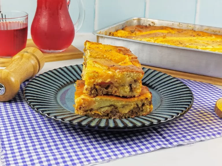 Receita de Bolo salgado de carne moída