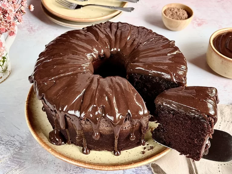 Receita de Bolo simples de chocolate