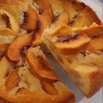 Bolo torta de pêssego