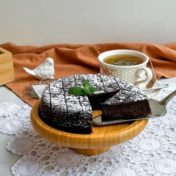 Bolo vegano de aveia com cacau