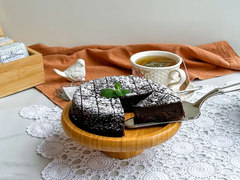 Receita de Bolo vegano de aveia com cacau