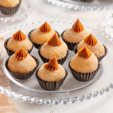 Brigadeiro de churros com doce de leite