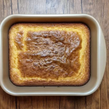 Brownie de chocolate branco fácil