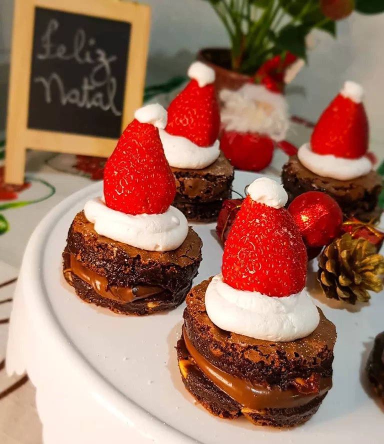 Receita de Brownie de Natal