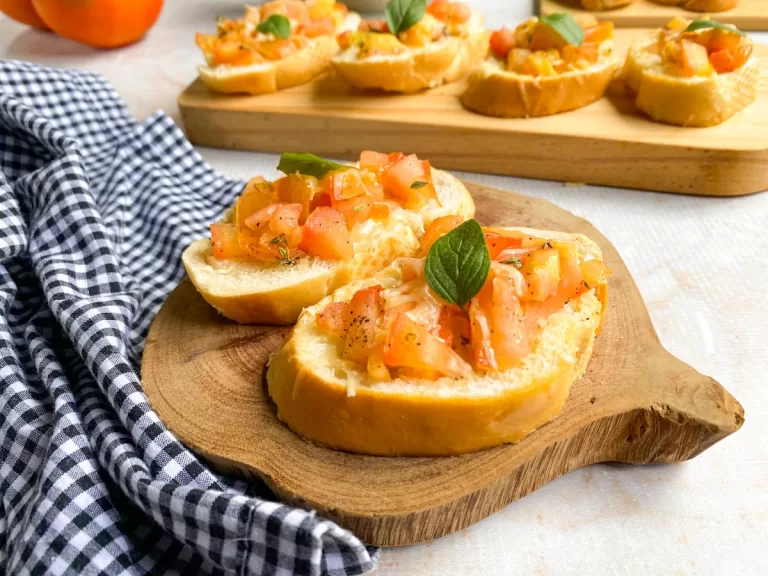 Receita de Bruschetta com pão francês