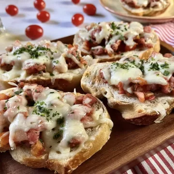 Bruschetta de linguiça
