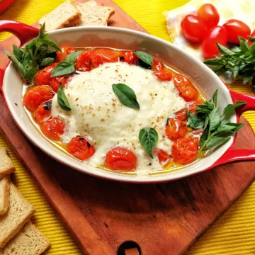 Burrata gratinada