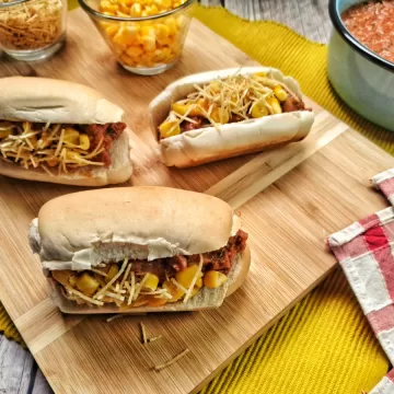 Cachorro-quente de fiambre
