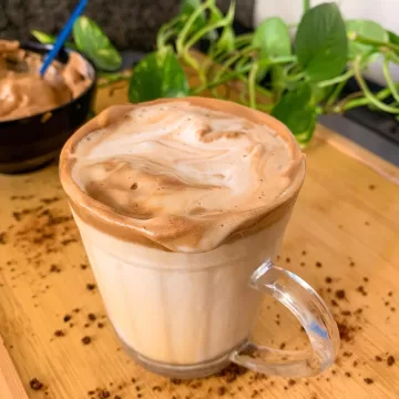 Cafe cremoso gelado