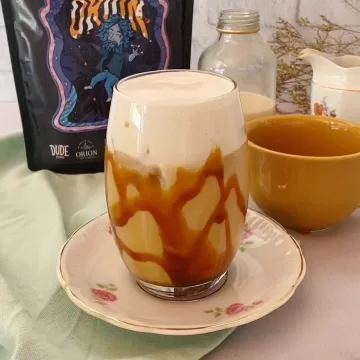 Café gelado vegano