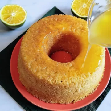 Calda de laranja para bolo