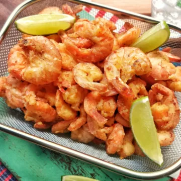 Camarão frito