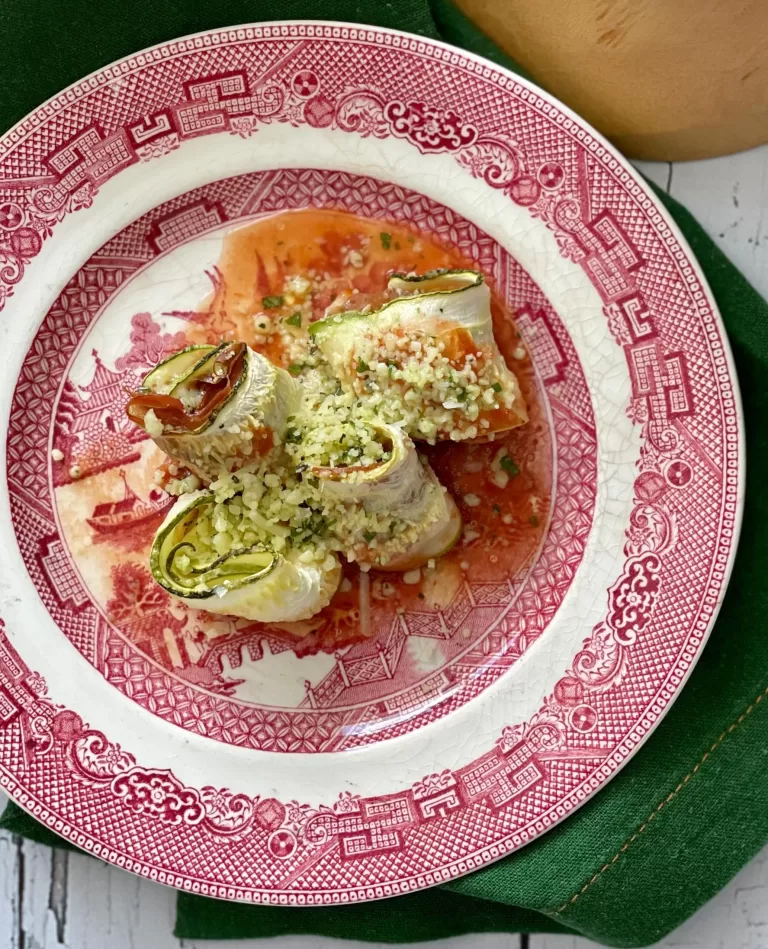 Receita de Canelone de abobrinha com parma