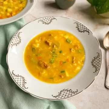 Canja de galinha cremosa