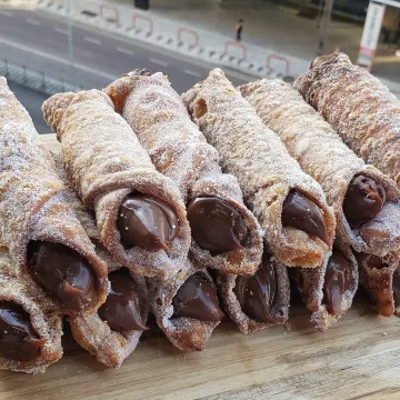 Cannolis de chocolate