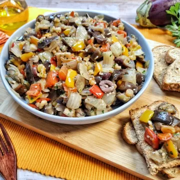 Caponata de berinjela ao forno