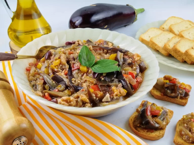 Receita de Caponata de berinjela fácil e rápida