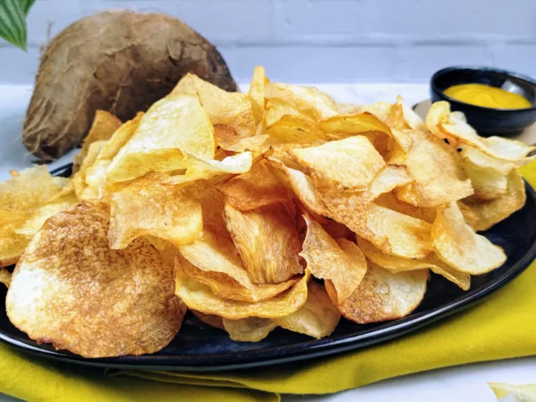 Receita de Cará chips fácil