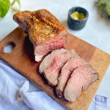 Carne assada na air fryer