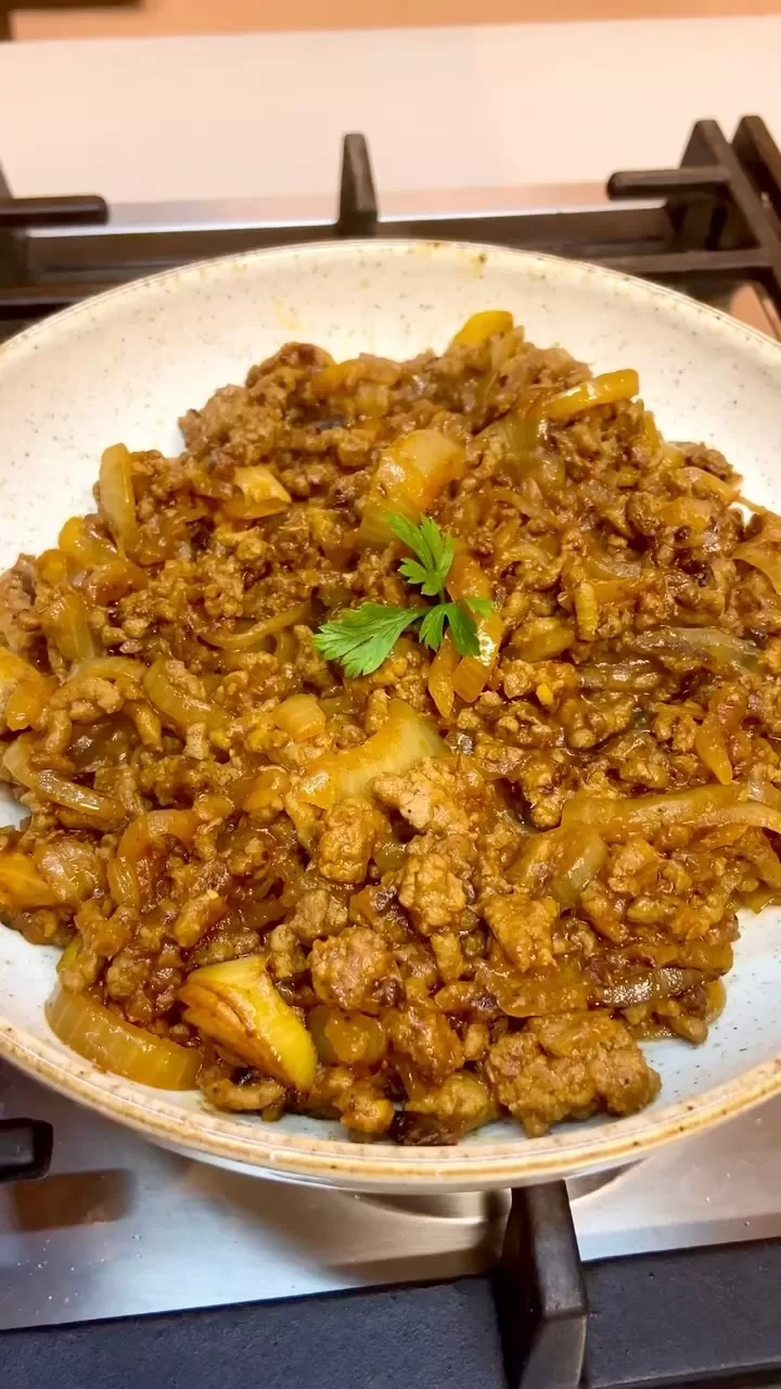Receita de Carne moída acebolada