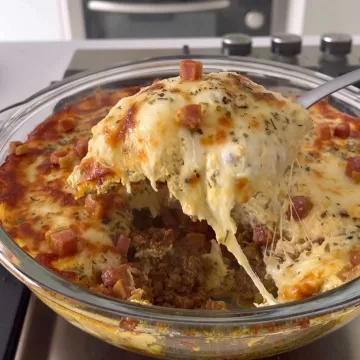 Carne moída com creme de milho