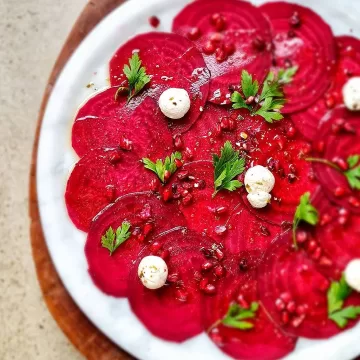 Carpaccio de beterraba